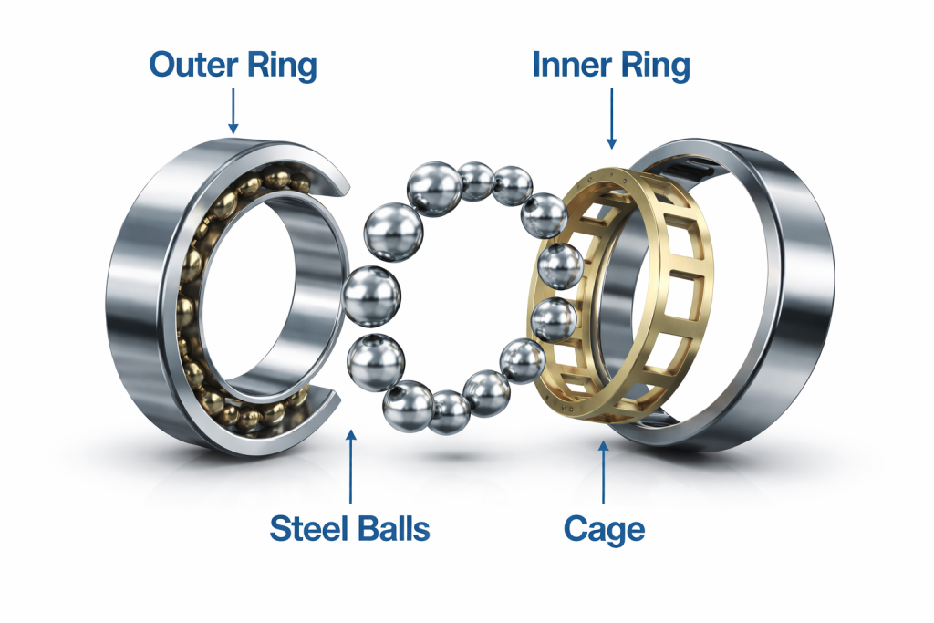 Ball bearing components